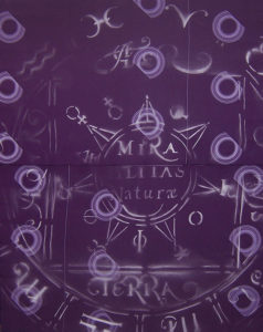 Stefan Voigt / Exit "Mirabilias Naturae" / Mischtechnik auf Dekostoff / 120 x 100 cm / 2006