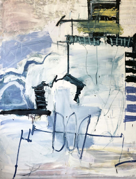 Funk Stefan Voigt / Funk / Öl, Acryl auf Leinwand / 170 x 130 cm / 2018
