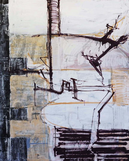 Fusion Stefan Voigt / Fusion / Öl, Acryl auf Leinwand / 150 x 120 cm / 2018
