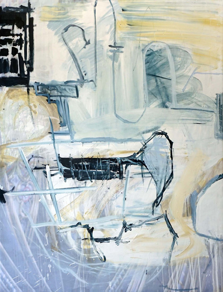 Revier Stefan Voigt / Revier / Öl, Acryl auf Leinwand / 170 x 130 cm / 2018