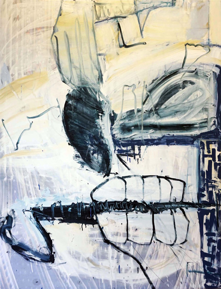 Sektor Stefan Voigt / Sektor / Öl, Acryl auf Leinwand / 170 x 130 cm / 2018
