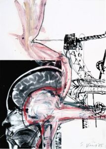 Stefan Voigt transit "Pegel null" Siebdruck